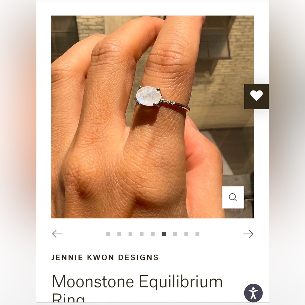 Jennie Kwon Moonstone Equilibrium Ring